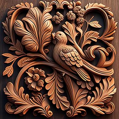 3D модель RELIEFCARVED WOODEN (STL)